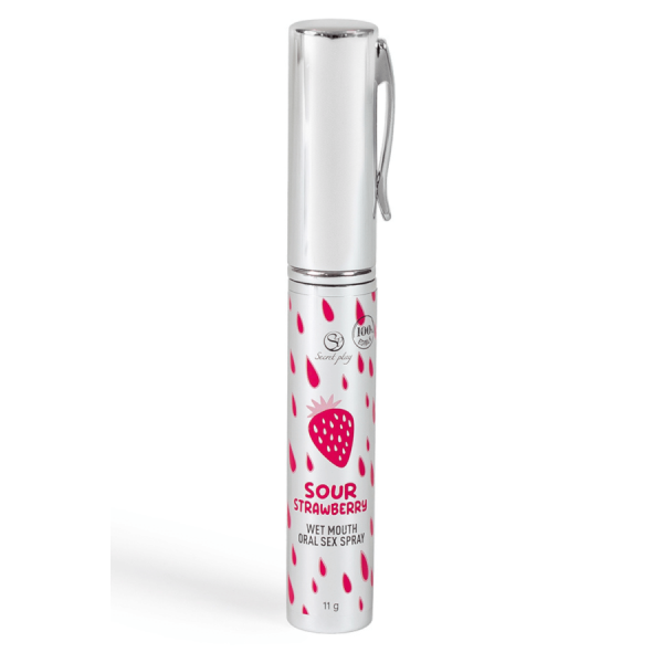 Spray Sexe Oral Fraise Acidulée Bouche Humide 11gr Secret Play